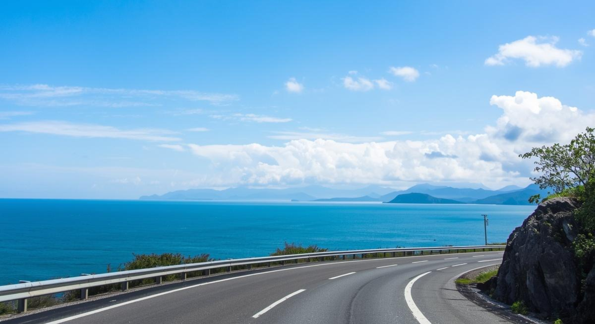 海岸沿い道路