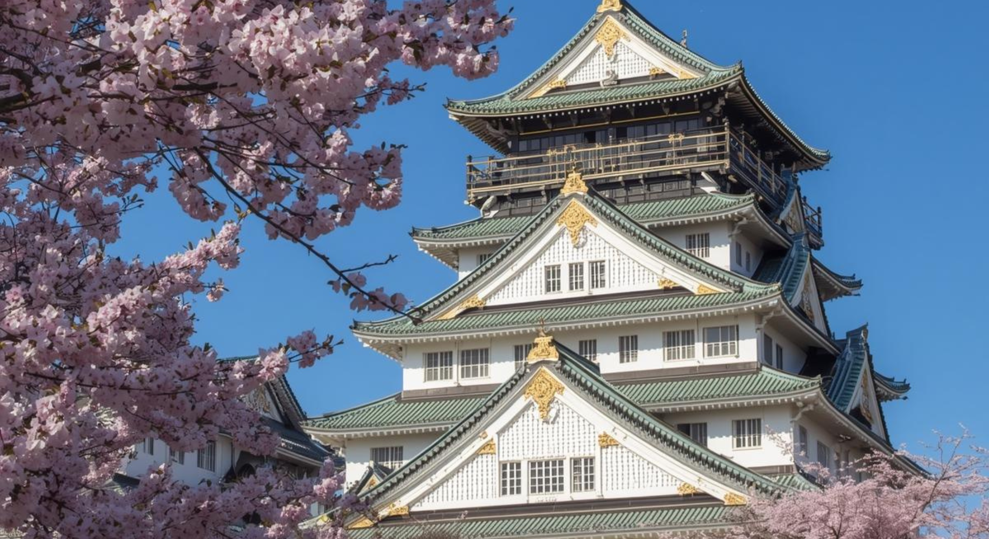 城と桜
